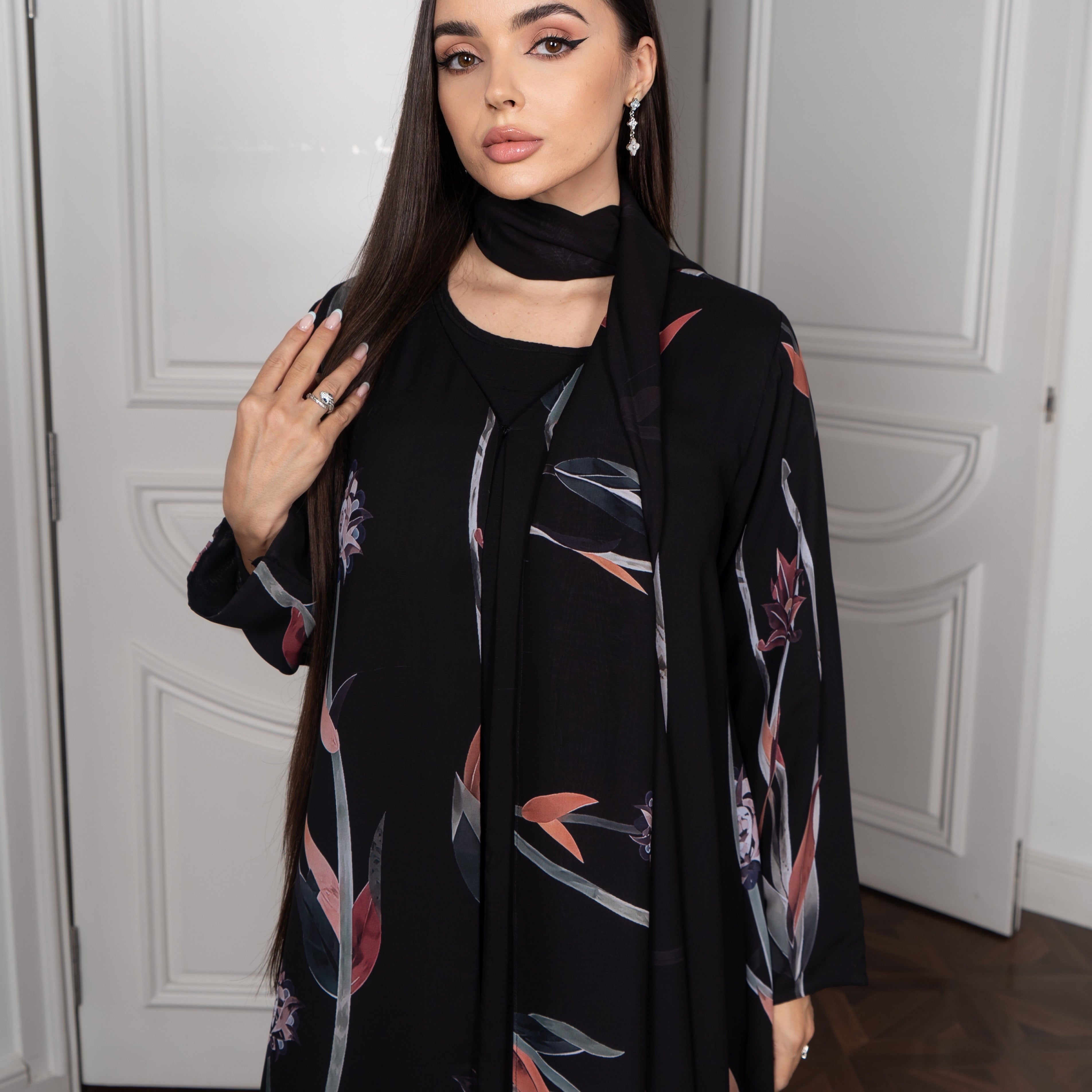 Printed Abaya