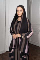 Silk-Touch Satin Abaya