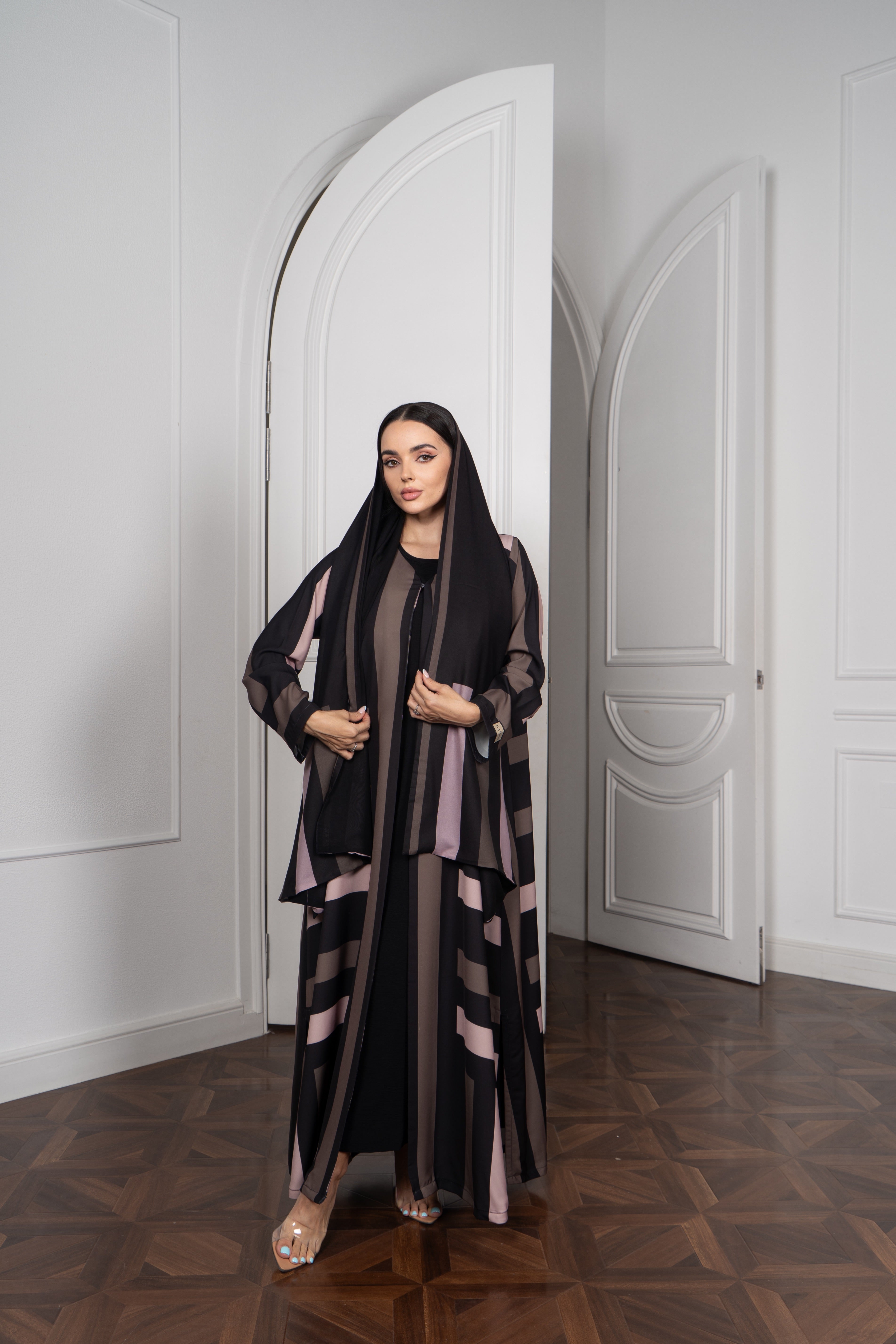 Silk-Touch Satin Abaya