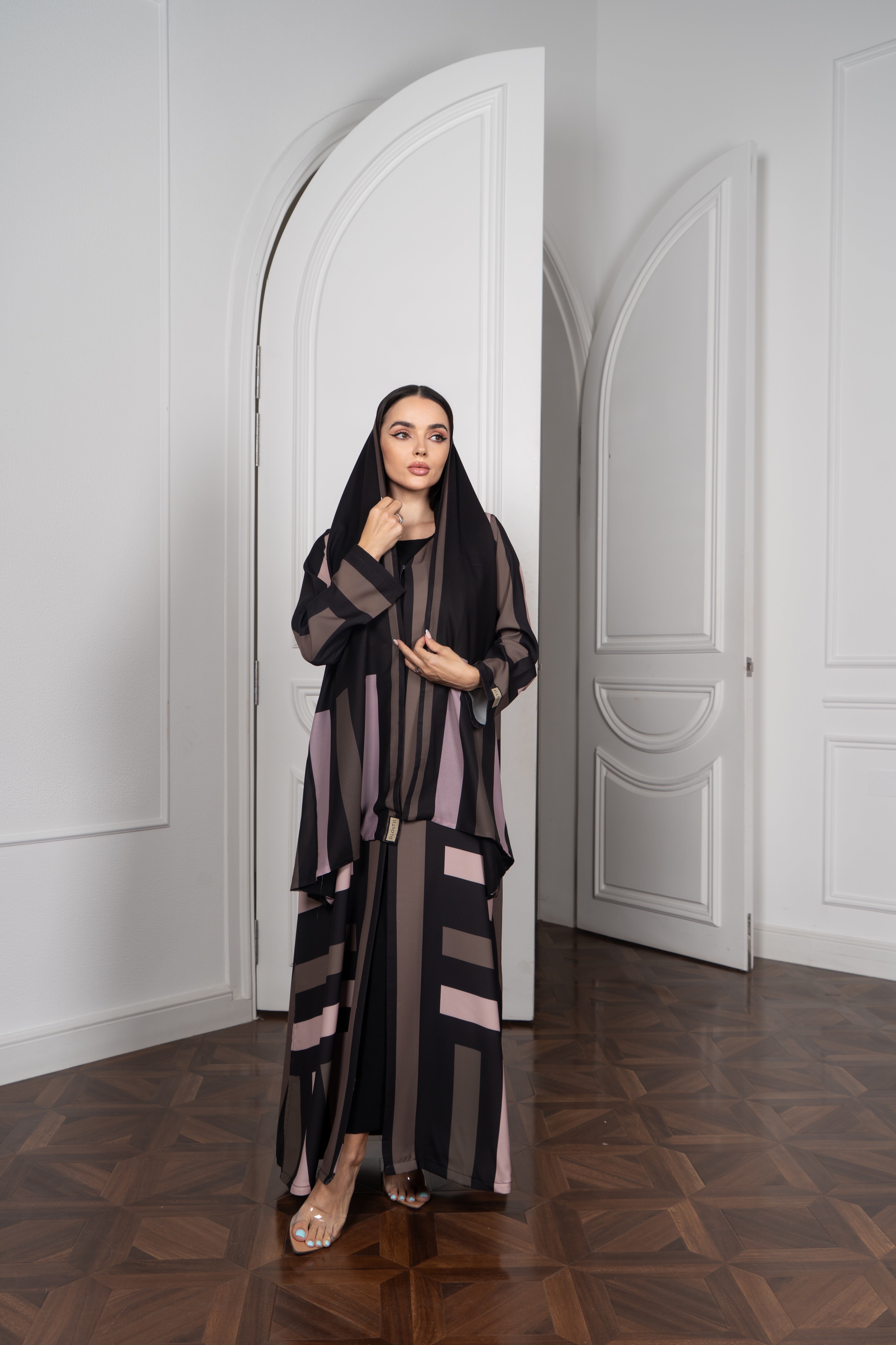 Silk-Touch Satin Abaya