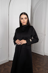 Satin Abaya - Black