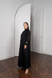 Satin Abaya - Black