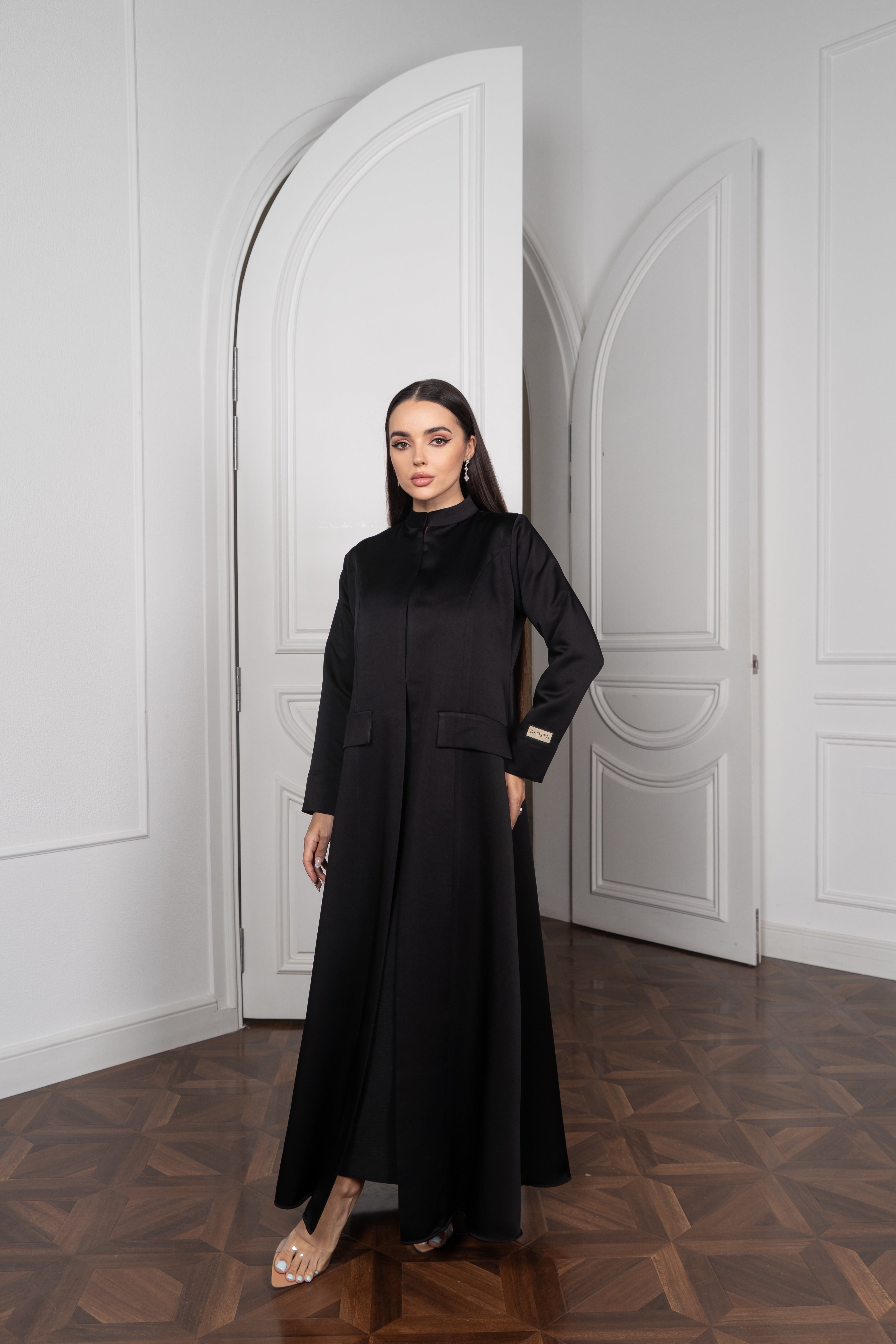Satin Abaya - Black